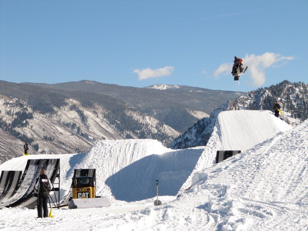 Is the Euro Winter X Games going mainstream? Flickr image of Snowmobile practice by Philip Nelson