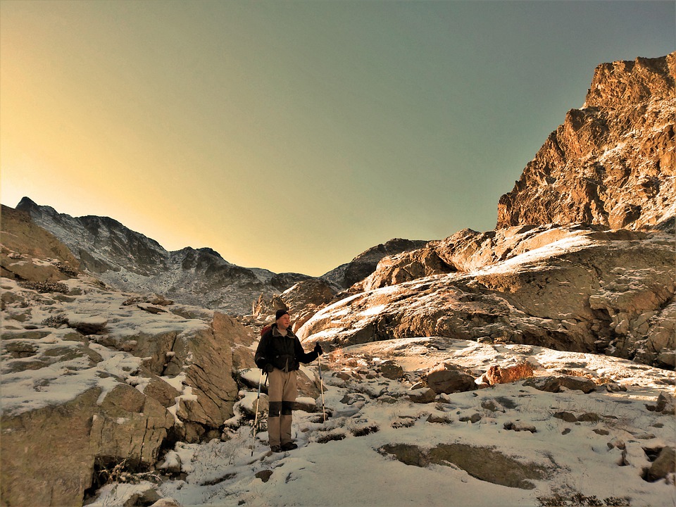 winter hiking in in Mercantour National Park in France pixabay royalty free image