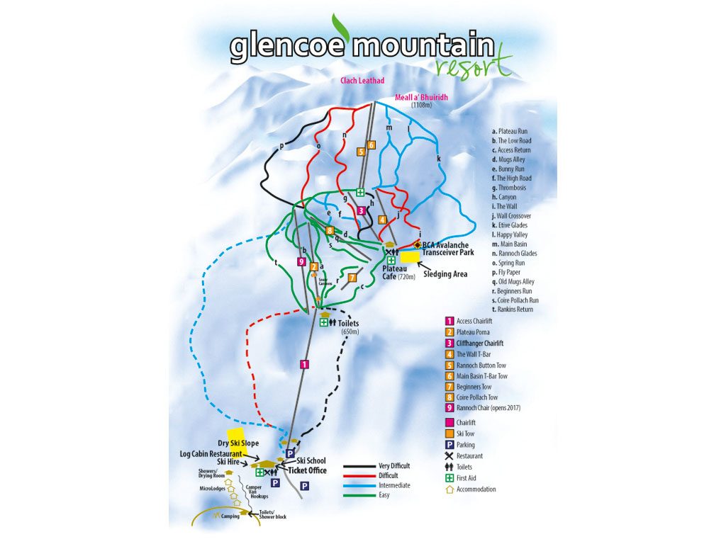 Best British ski areas Guide to skiing in Scotland Image courtesy of Glencoe Mountain