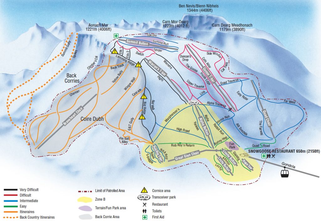 Best British ski areas Guide to skiing in Scotland Image courtesy of Nevis Range