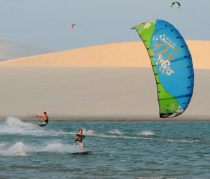 Brazilian kitesafari Cumbuco to Jericoacoara Multi-day downwind kitesurfing in Brazil Image courtesy of Freeride Kitesurf