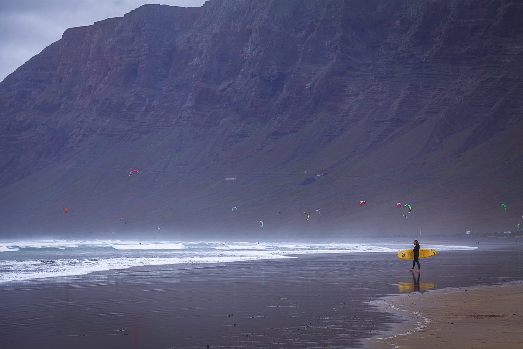 Famara Guide to Lanzarote surfing holidays in the Canary Islands Flickr creative commons image by anieto2k