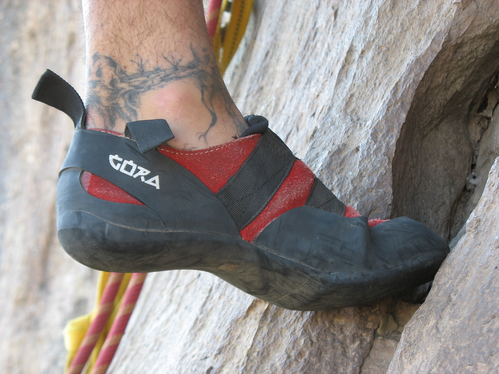 How to buy climbing shoes that fit correctly flickr image by RastaChango