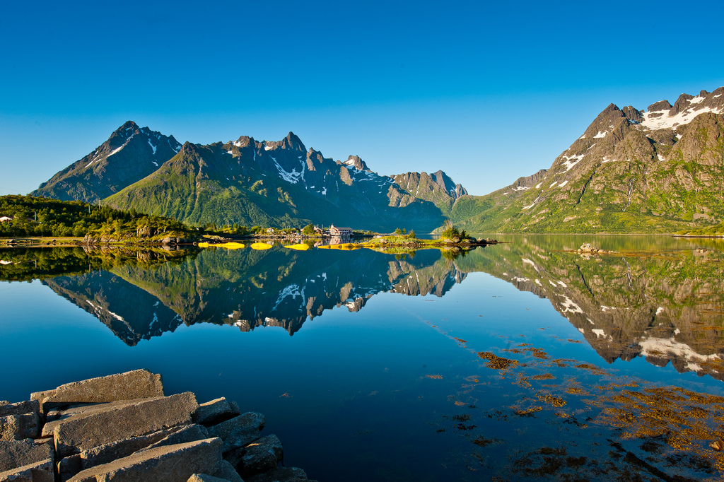 Europe kayak holidays Lofoten Islands one of the best kayaking destinations in Europe Flickr CC image by tiltti