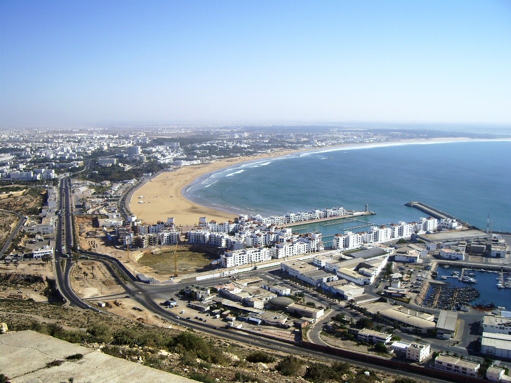 Agadir one of the best Morocco windsurfing destinationsWikimedia Commons image by Juchi
