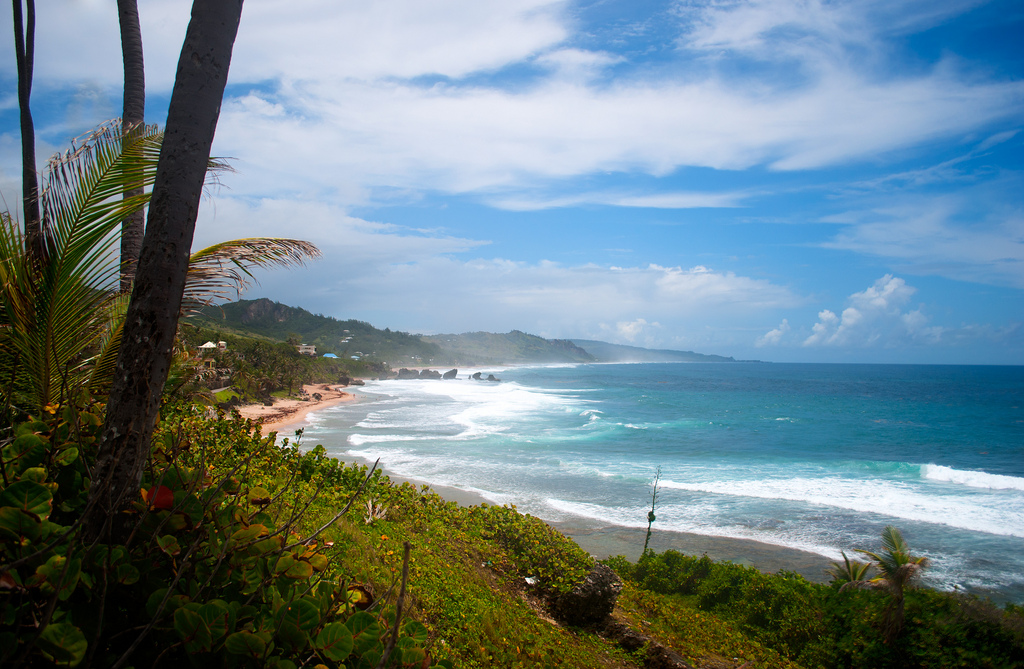 Barbados beach and surf Flickr CC image by colinpayson