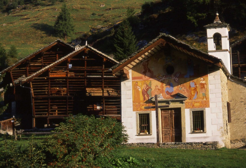 Wasler building Alagna ski holidays