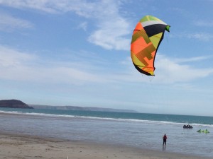Pentewen one of the best Cornwall kite beaches