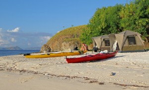Kayak glamping in Indonesia