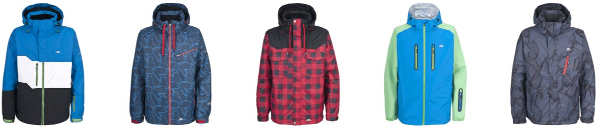 Buy British Snowboard Jackets by Trespass. Image courtesy of Trespass.com