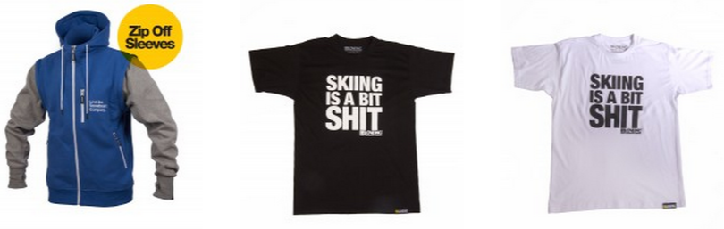 Skiing is a bit shit - image courtesy of Love Inc. Skiing is a bit shit - image courtesy of Love Inc.