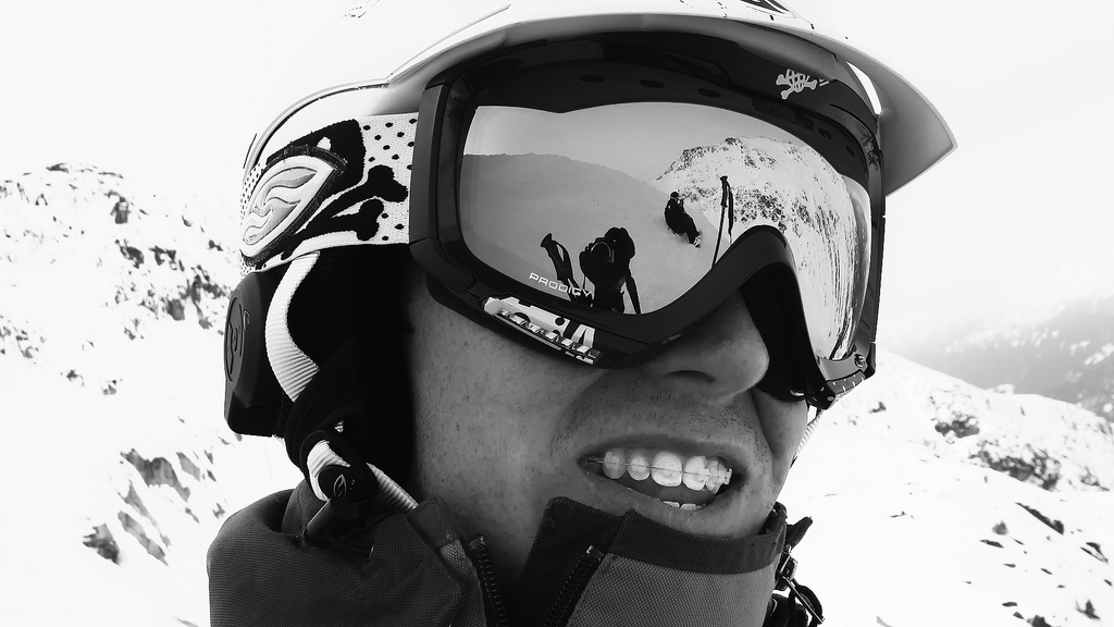 Ski goggle lens guide flickr image by Zach Dischner