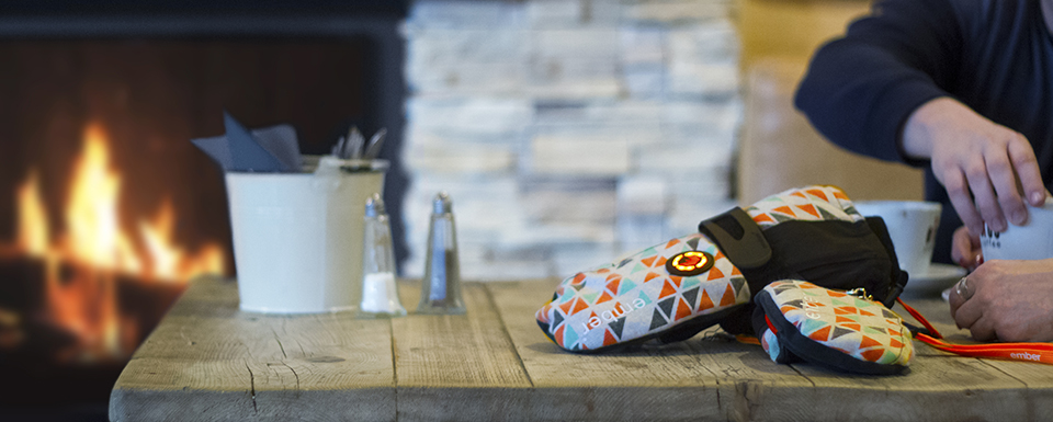Launch of Ember heated gloves for skiing and snowboarding