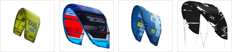 Types of kitesurfing kites and guide to kite size image courtesy of surf store dot com