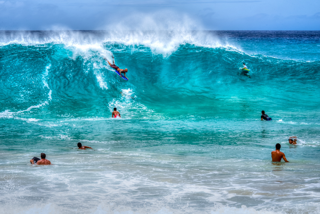 Sandy Beach one of the best Hawaii bodyboarding spots on Hawaiian surfing holidays Flickr image by Paloika