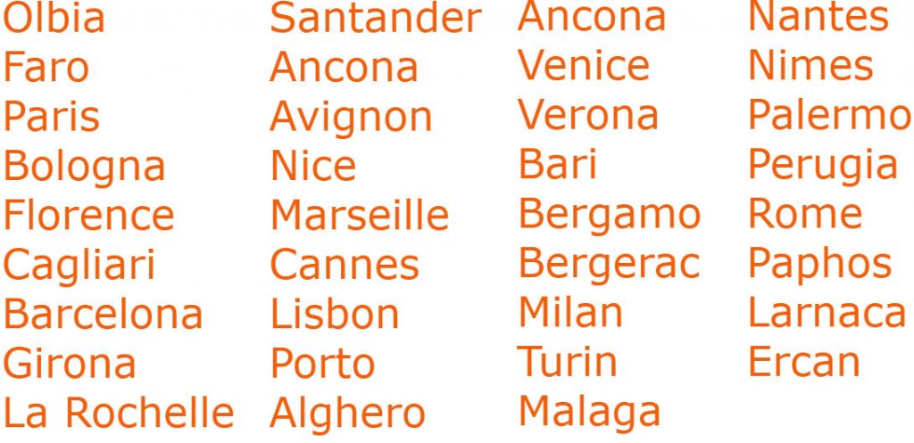 New Sea Lifts airports for the best airport transfer in Europe