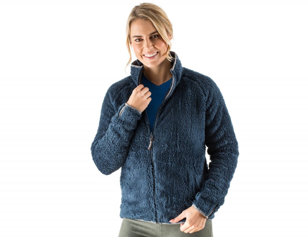 Review of EDZ Yeti Fleece womens blue Warm and comfy British pile jacket