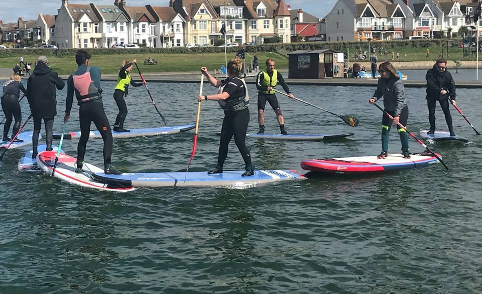 Review of Hove Lagoon SUP lessons in Brighton with Lagoon Watersports