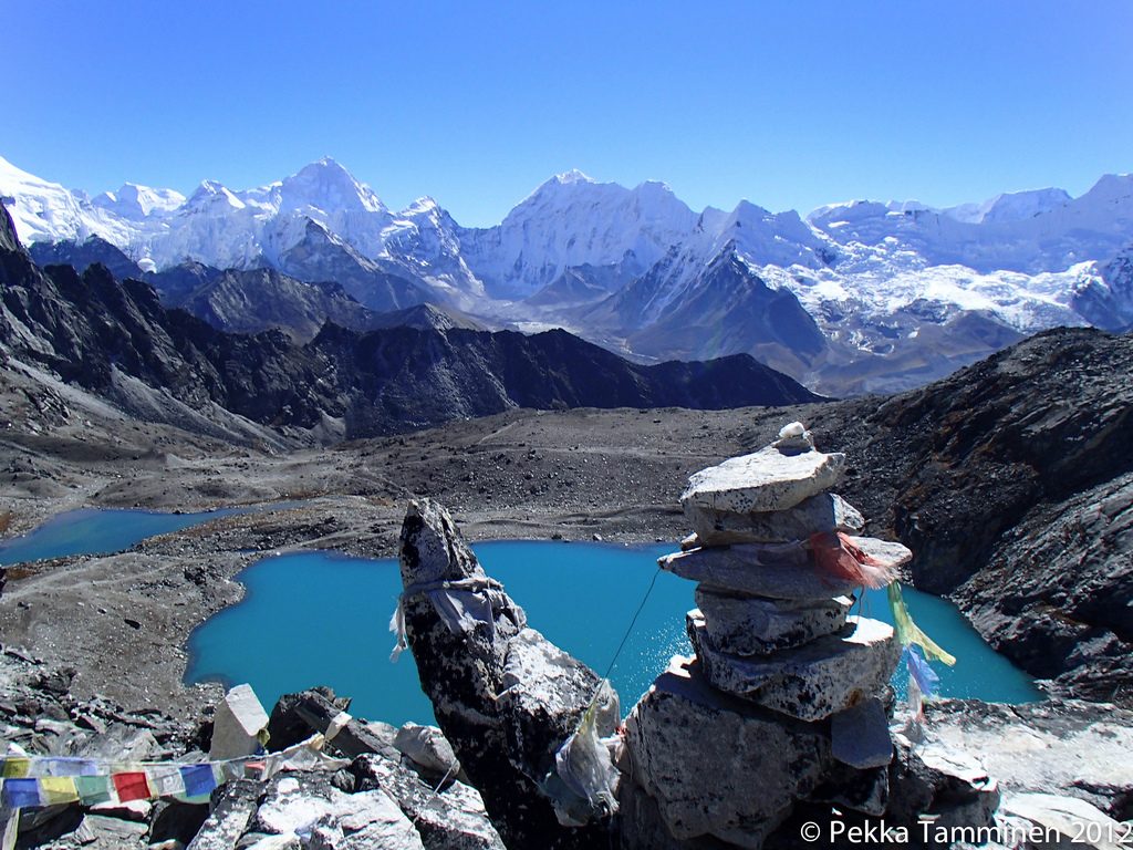 Kongma La Pass during Beginner mountaineering in Nepal to Pokalde one of the 4 best Nepalese trekking peaks Flickr CC image by Pekka Tamminen