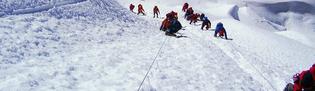 Beginner mountaineering in Nepal Island Peak is one of the 4 best Nepalese trekking peaks Image courtesy of Explore Himalaya