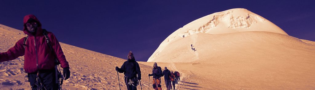 Beginner mountaineering in Nepal Mera Peak one of the 4 best Nepalese trekking peaks Image courtesy of Explore Himalaya