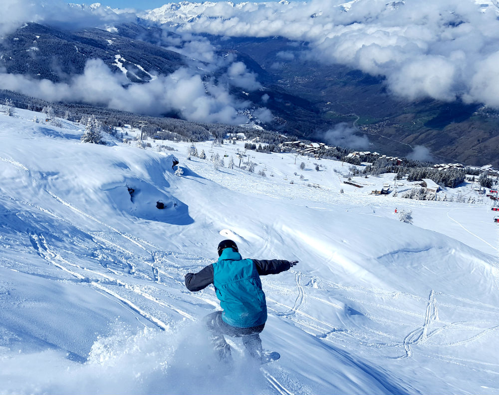 Review of the Great British Celebration in Les Arcs Jamie Barrow cliff drop Review of the Great British Celebration in Les Arcs Jamie Barrow cliff drop