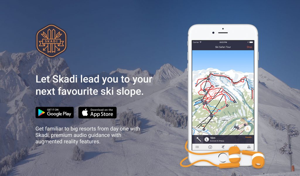 review Skadi ski app: ski sat nav and guiding
