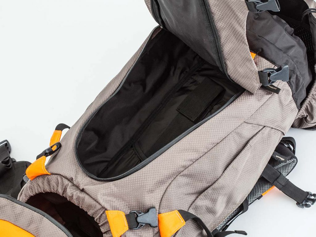 View of the Bogong with its back zip open