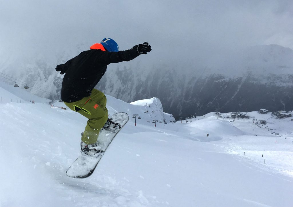 Review of Ischgl snowboarding in December day 3 near Idjoch