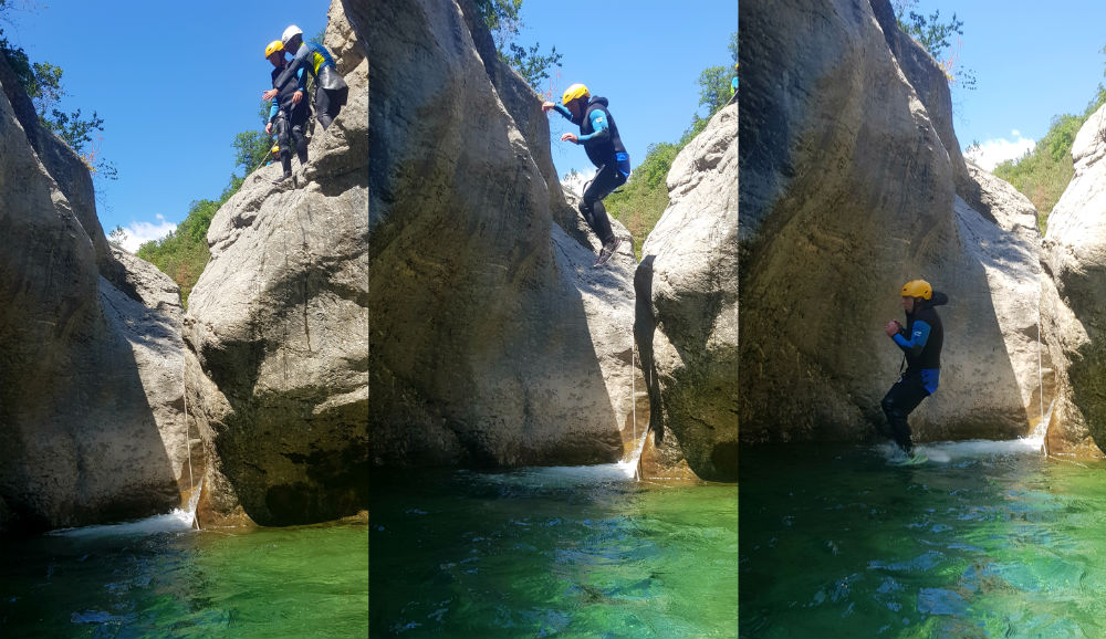 Canyoning in Spain on day 1 of Pyrenees adventure holiday review