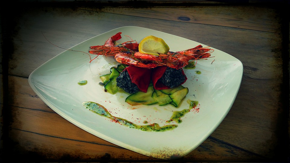 Food at La Tasca in Luz in French Pyrenees Multi activity summer mountain trip