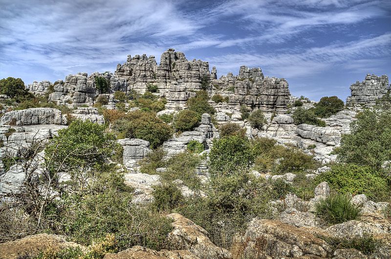 Torcal de Antequera in Andalusia Spain Wiki commons CC image by Angel M Felicisimo