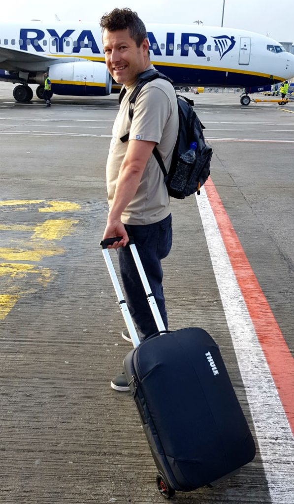 Review of Thule Subterra Carry On luggage Versatile and robust cabin bag at Marrakech airport
