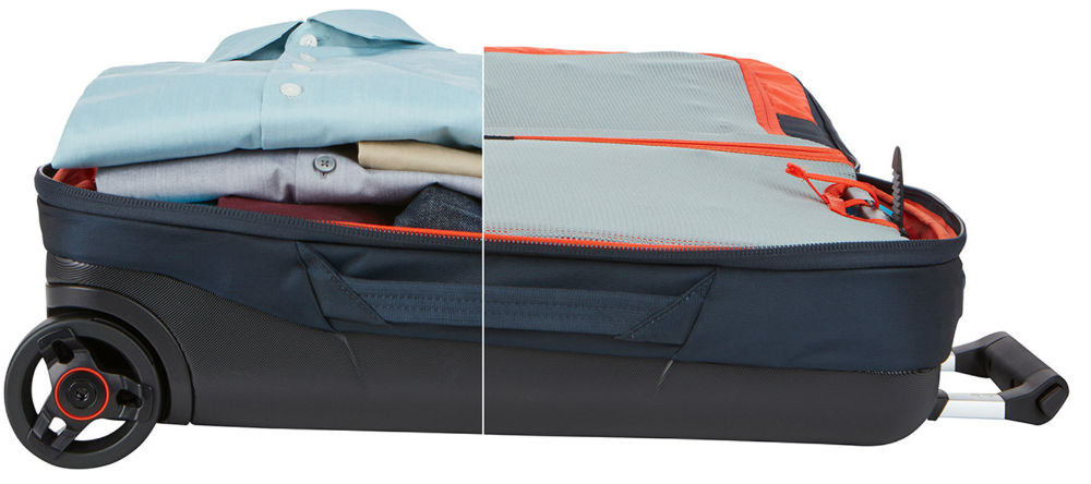 Thule Subterra Carry On luggage how compression works