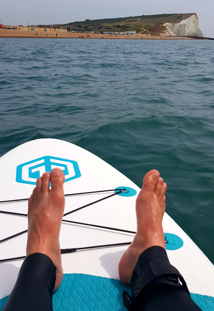 View of Seafood head while paddle boarding