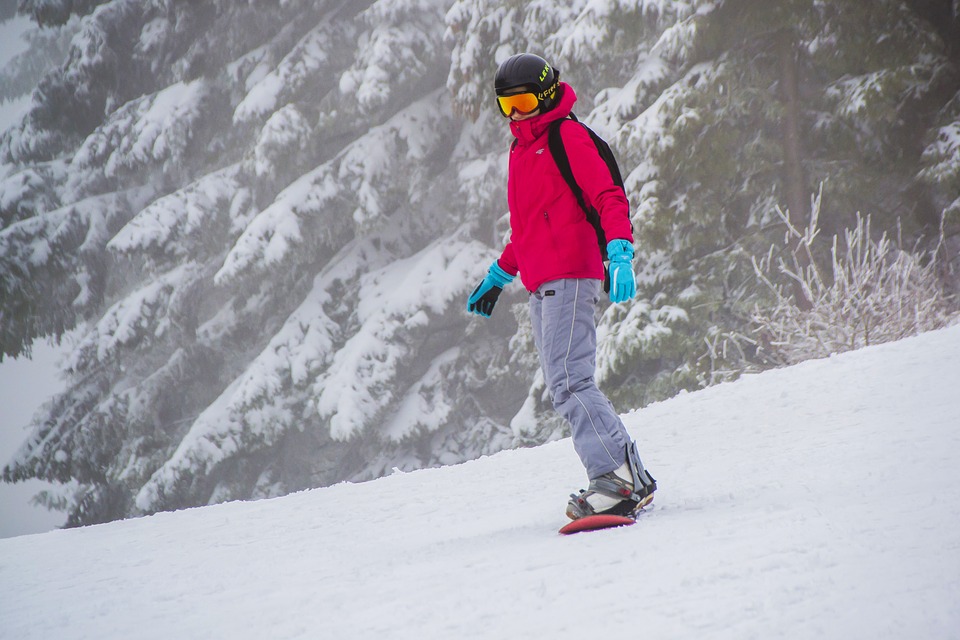 cruising one of the 28 different snowboard disciplines Pixabay royalty free image