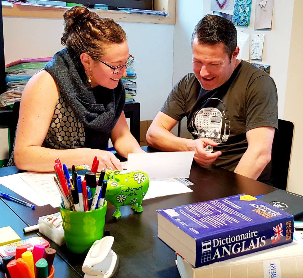 French lesson at the Alpine French School in Morzine