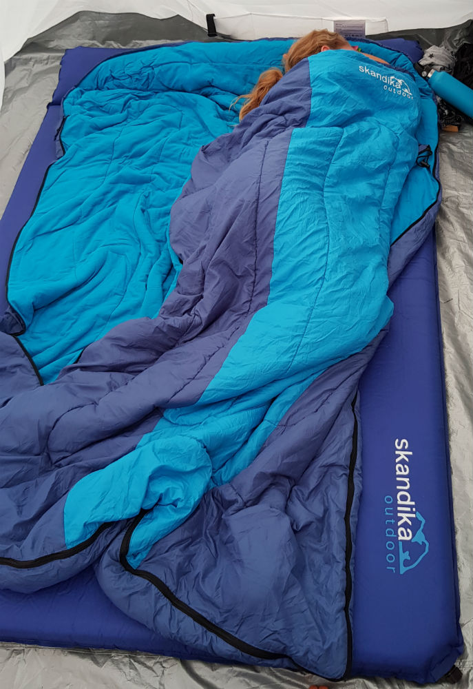 Skandika Blue Night Sleepyhead 7 review Double self-inflating mattress with pillow