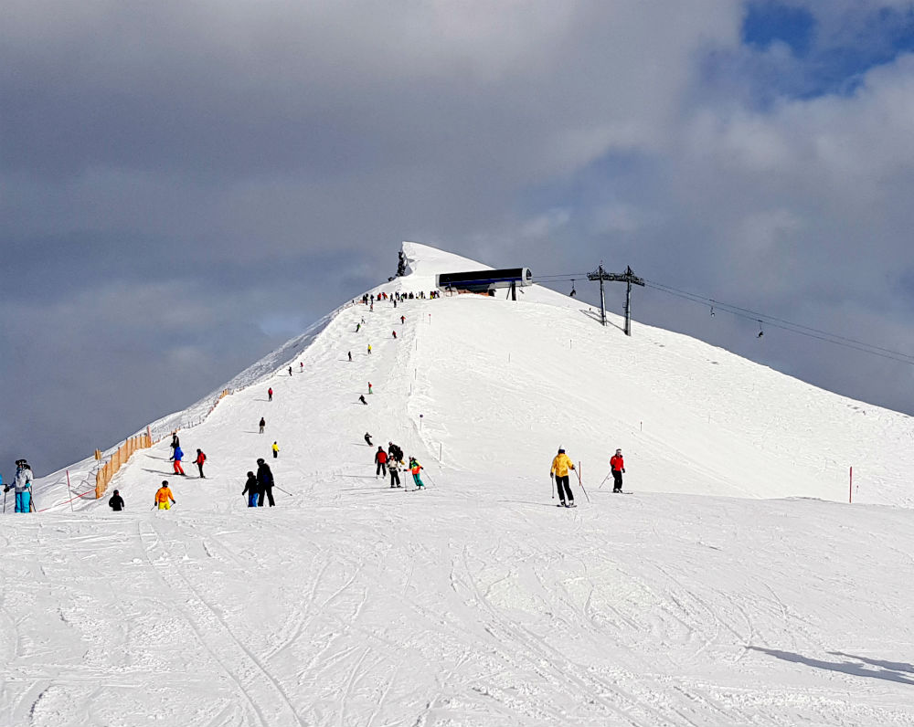 View towards top of UGA lift in Damuls