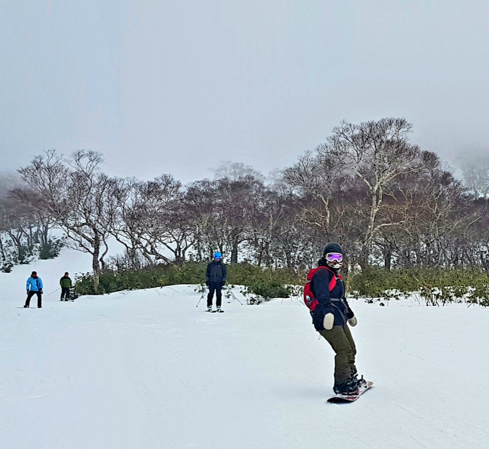 About as good as the visibility got in Niseko