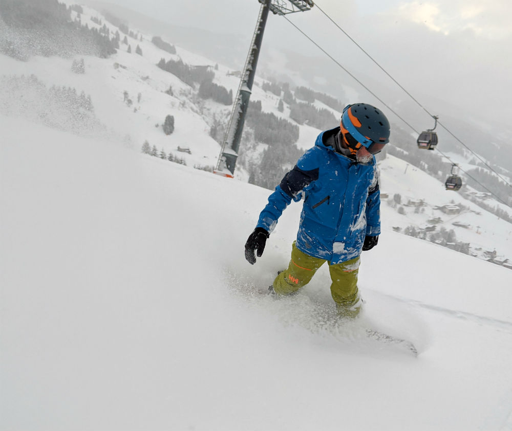 Day 2 Review of Skicircus snowboarding holiday in Saalbach