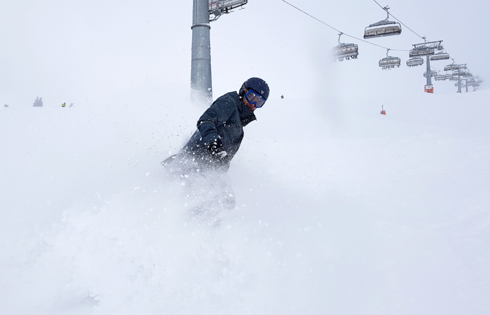 Snowboarding in Saalbach hinterglemm