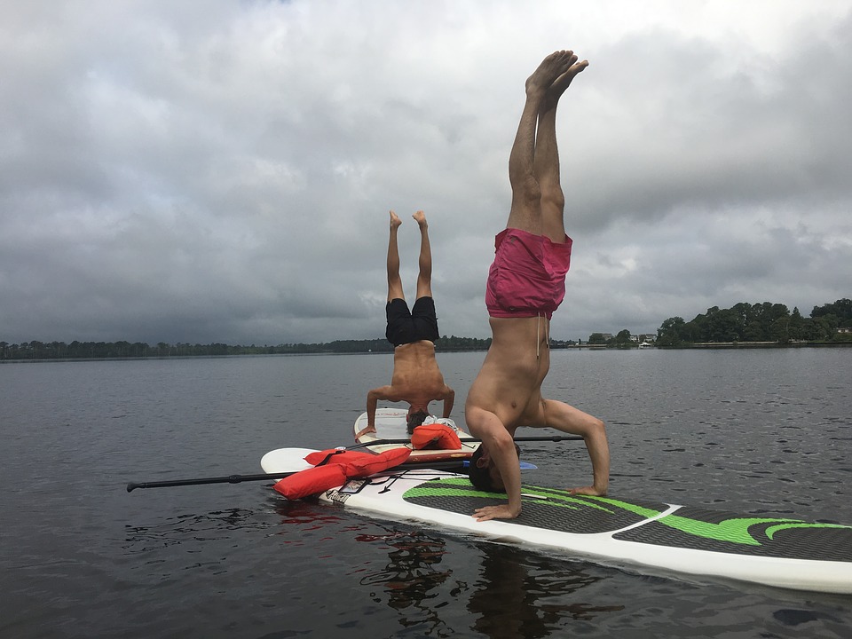 Both SUP and Yoga are great for surf fitness training pixabay royalty free image