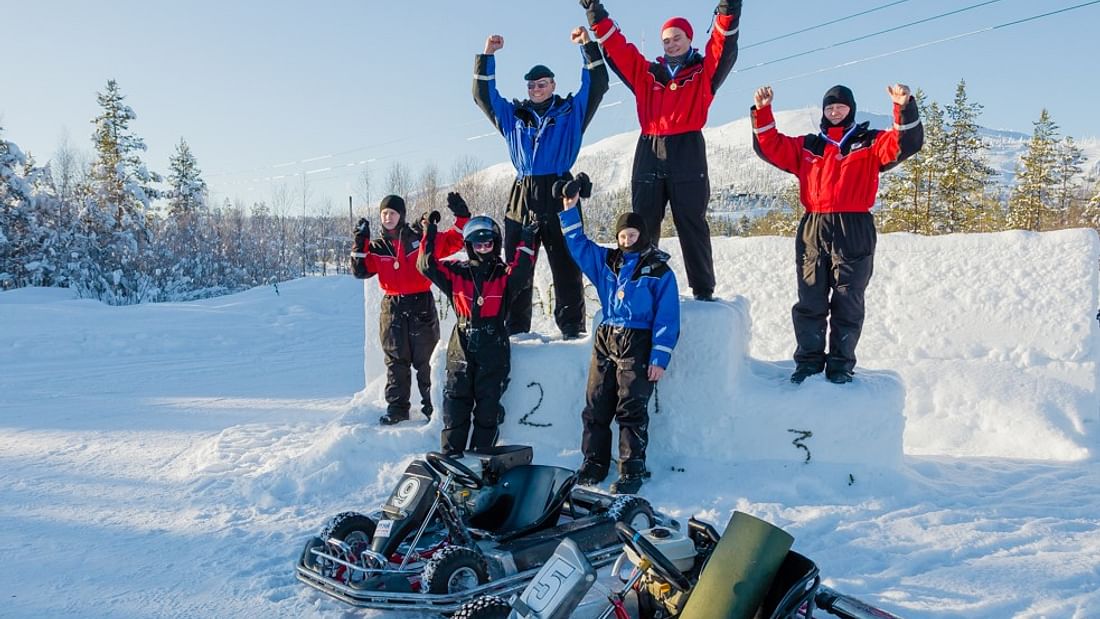 Arctic Circle Ice Karting in Lapland