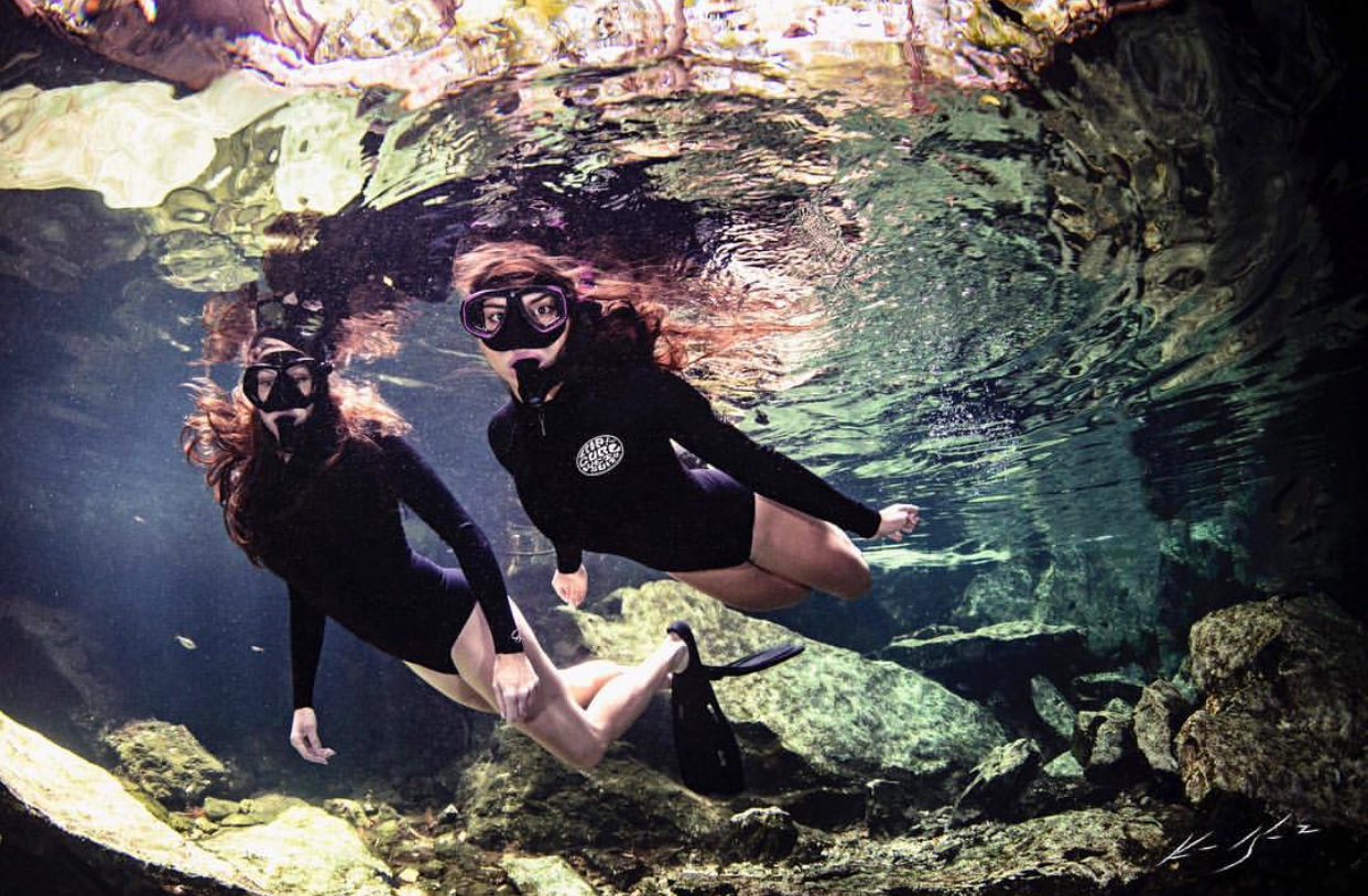 Snorkel in a Cenote in the Mexican Caribbean