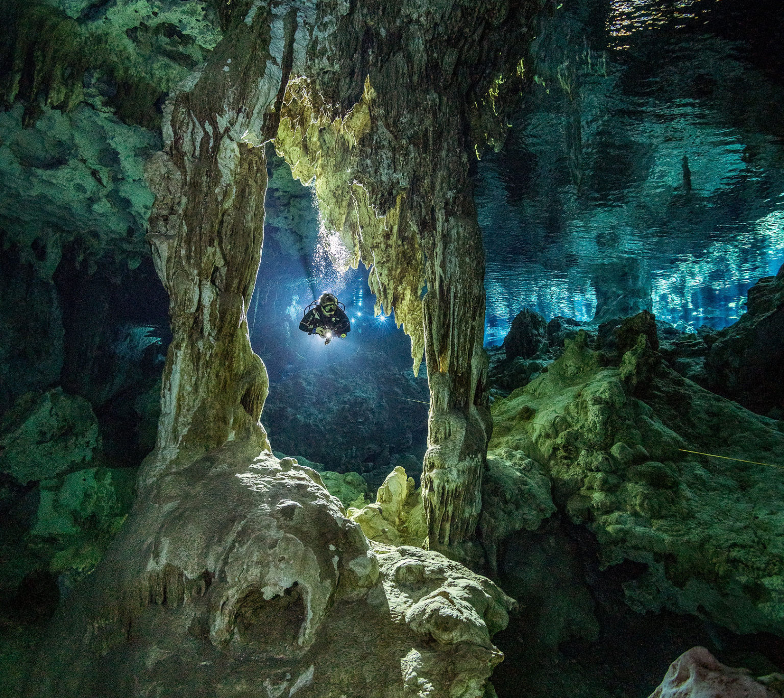 Playa Del Carmen Cavern Scuba Diving in Mexico