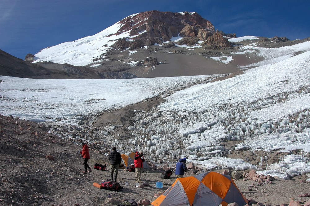 Summit Aconcagua via Ameghino valley and upper Guanacos Traverse