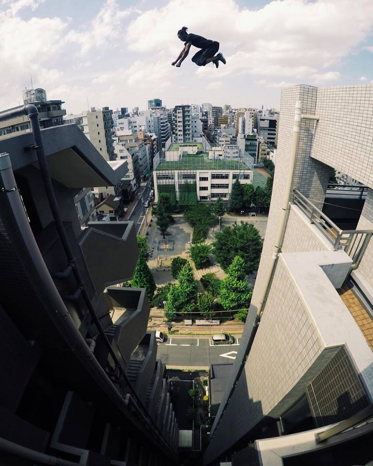best freerunning destinations Image of Josh Burnett-Blake in Japan courtesy of Storror