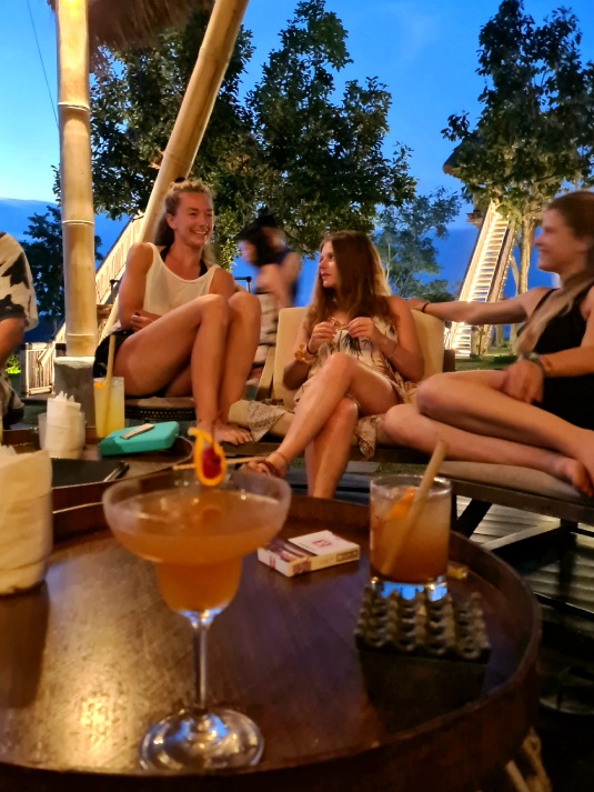 Cocktail party during indonesia divemaster course in Nusa Penida Photo by Cara Rees