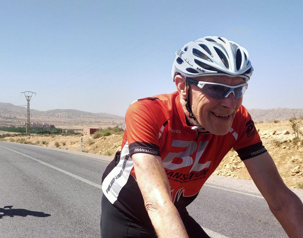 Grand tour cycling in Atlas Mountains